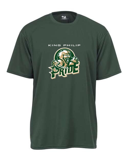KP Pride Badger Girls Crew Neck Tee - Forest