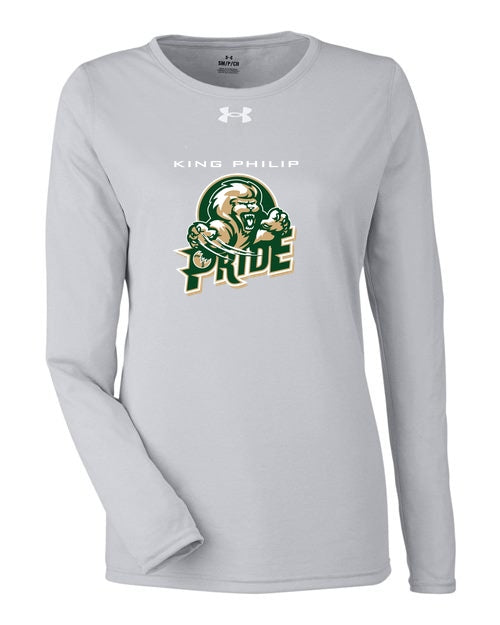 KP Pride UA Women's Team Tech Long Sleeve - Graphite