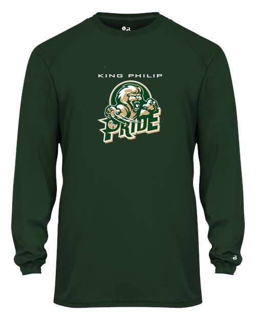 KP Pride Badger Youth B-Core Longsleeve Tee - Forest