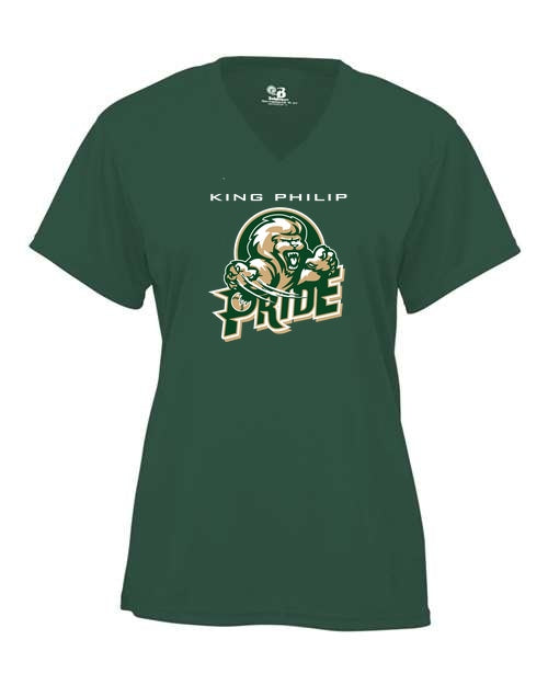 KP Pride Badger B-Core Ladies V-Neck Tee - Forest