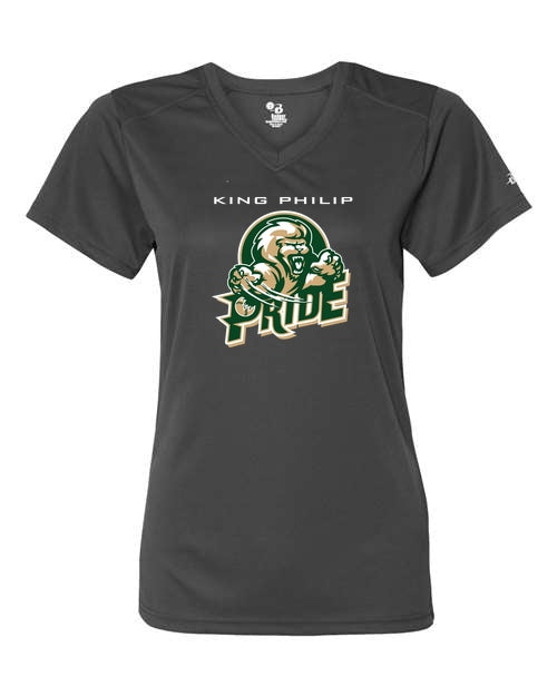 KP Pride Badger B-Core Ladies V-Neck Tee - Graphite