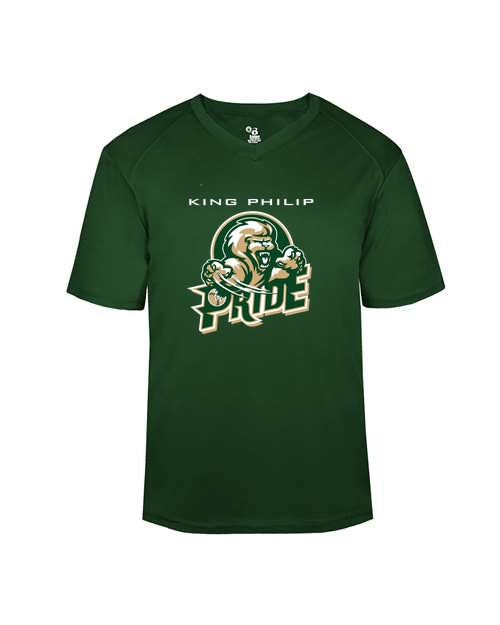 KP Pride Badger B-Core Yth V-Neck Tee - Forest