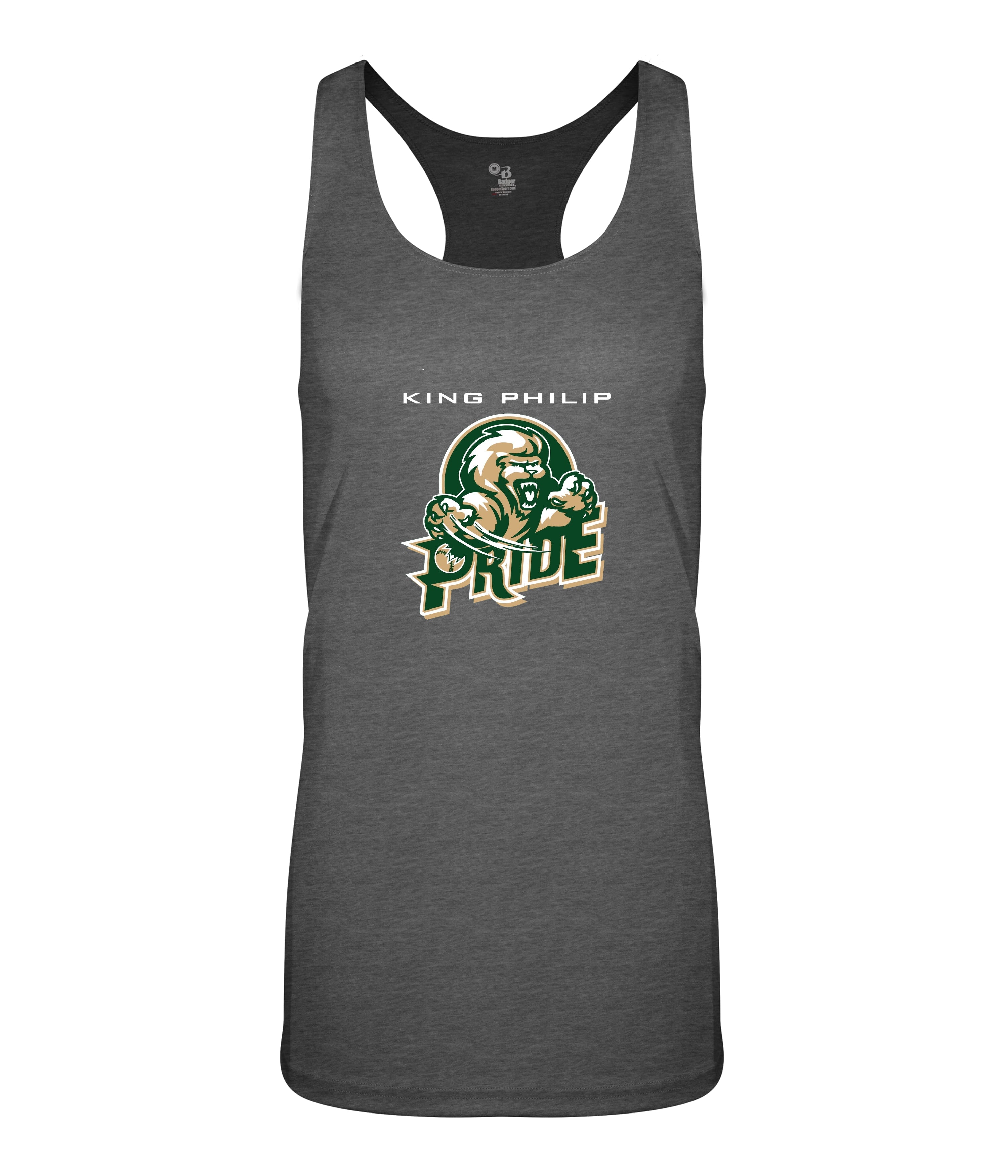 KP Pride Augusta Ladies Tri-Blend T-Shirt - Graphite