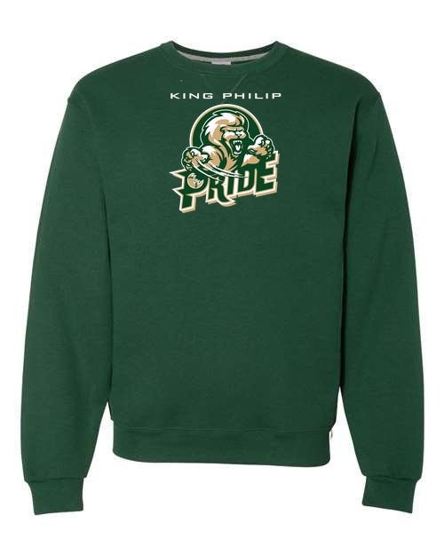 KP Pride Russell Dri-Power Fleece Crew Sweatshirt - Forest