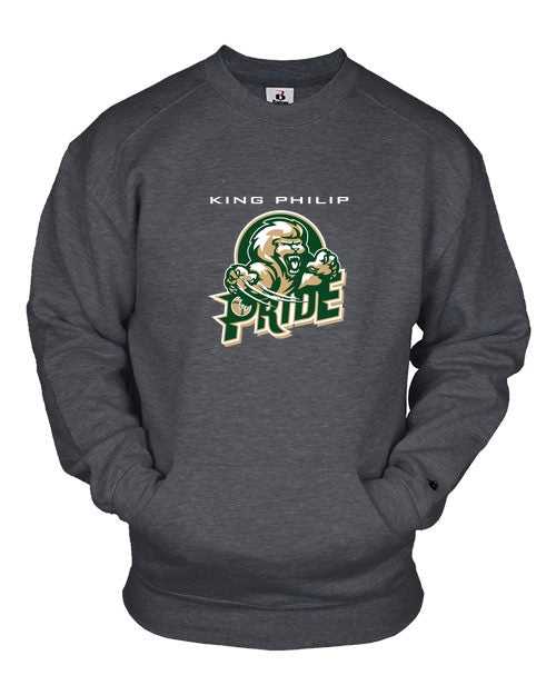 KP Pride Badger Youth C2 Fleece Crew - Graphite