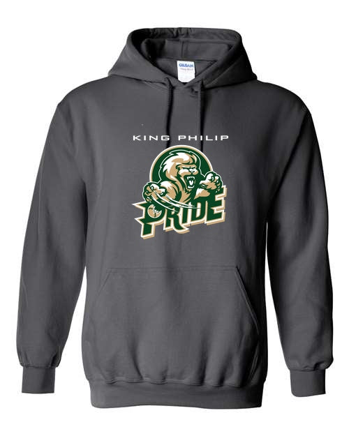 KP Pride Gildan Unisex Heavy Blend Hooded Sweatshirt - 18500 - Graphite