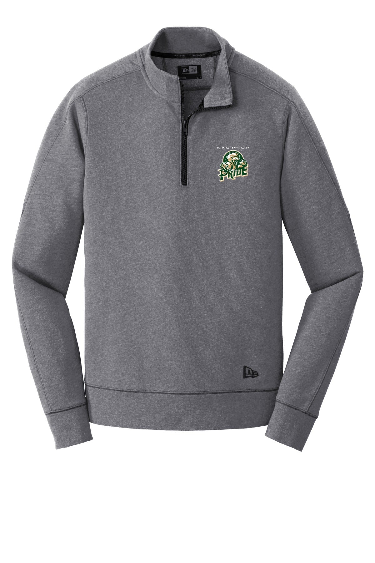 KP Pride New Era Tri-Blend Fleece 1/4-Zip Pullover. NEA512 - Graphite
