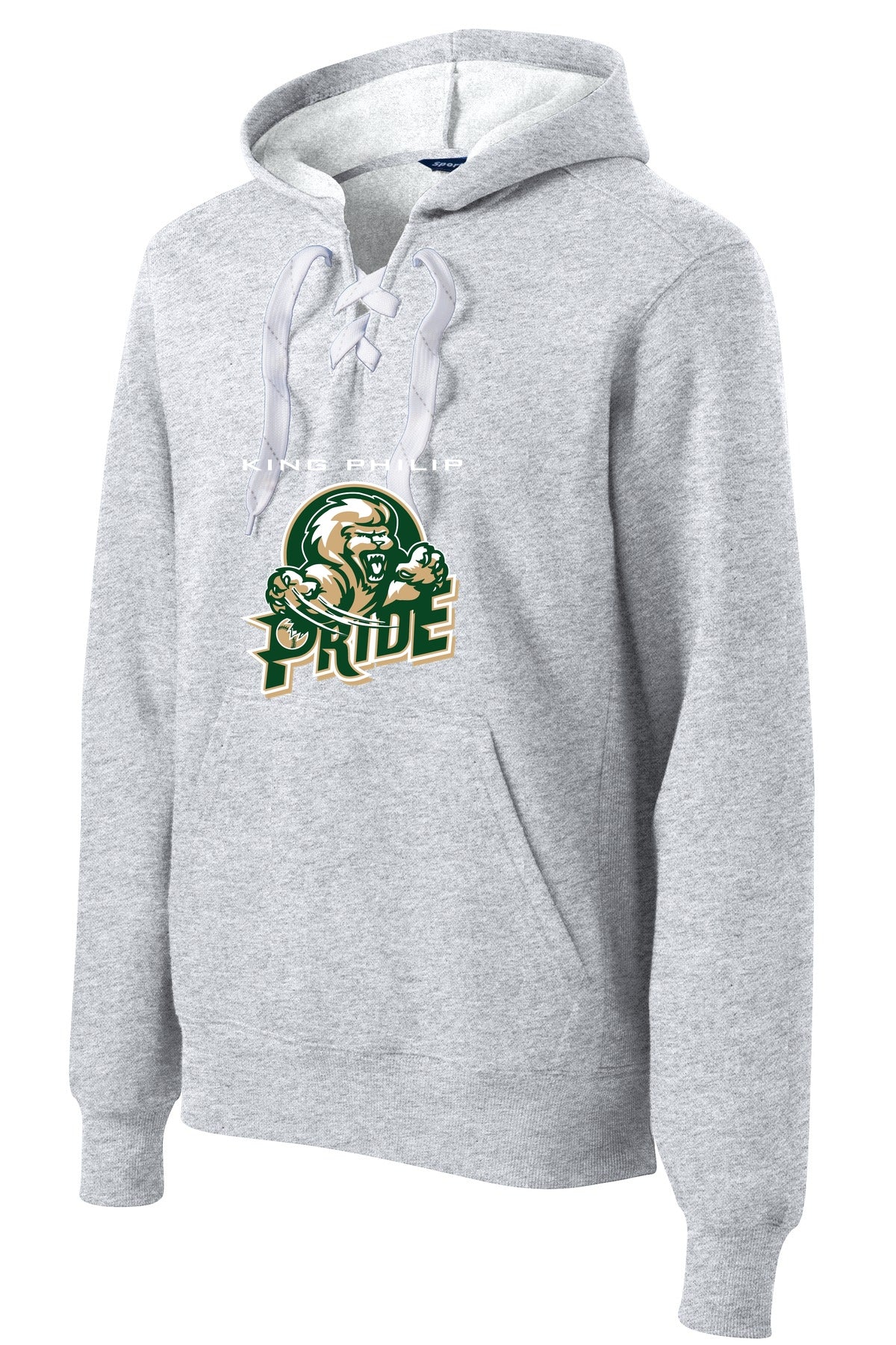 KP Pride Sport-Tek Lace Up Pullover Hooded Sweatshirt - Graphite