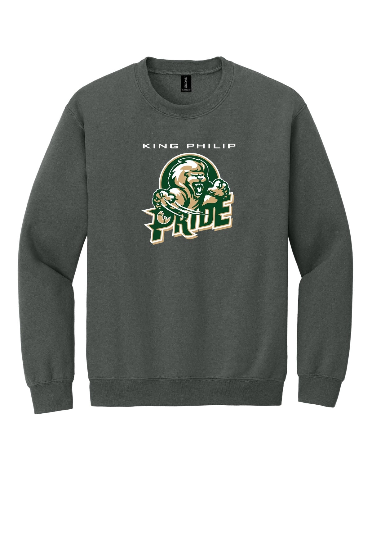 KP Pride Gildan Heavy Blend Crewneck Sweatshirt. 18000 - Graphite