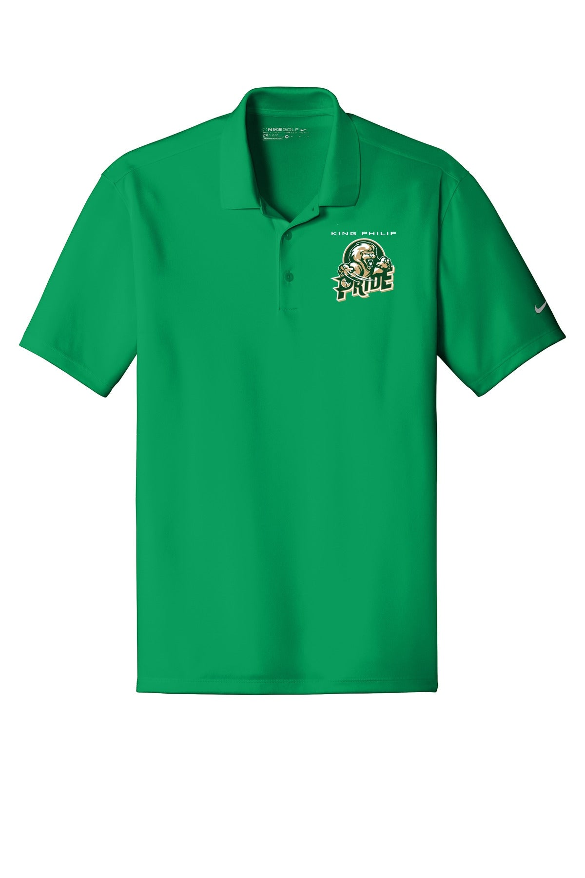 KP Pride Nike Dri-FIT Classic Fit Players Polo with Flat Knit Collar. 838956 - Forest