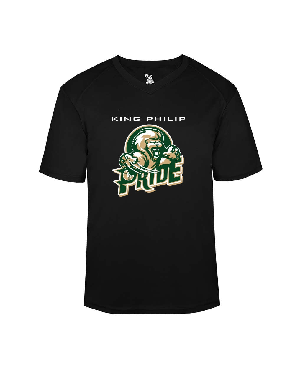 KP Pride Badger B-Core Yth V-Neck Tee - Black