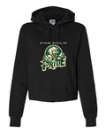 KP Pride Badger Athletic Fleece Women's Crop Hood - Black