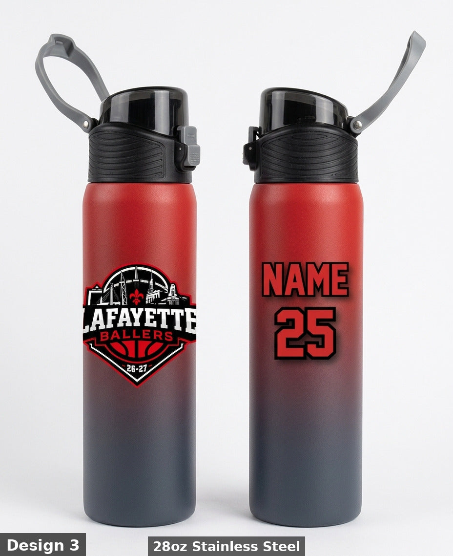 Lafayette Ballers Custom Water Bottle