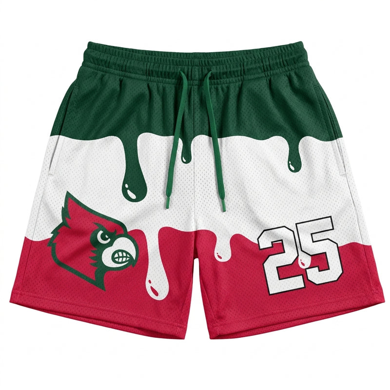 Lindsay Cardinals Custom Athletic Shorts