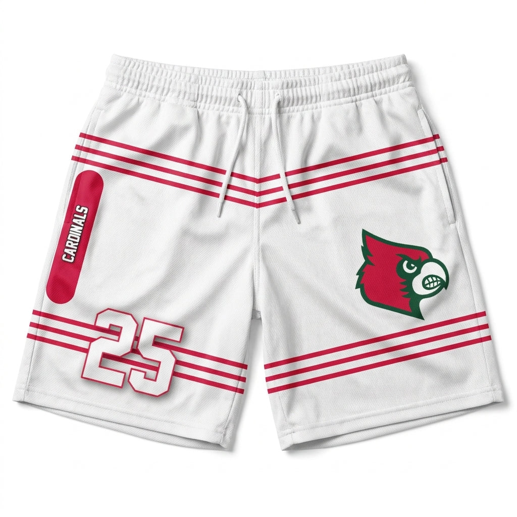 Lindsay Cardinals Custom Athletic Shorts