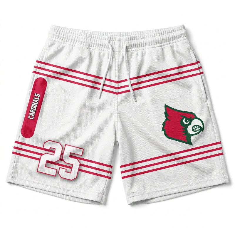 Lindsay Cardinals Custom Athletic Shorts