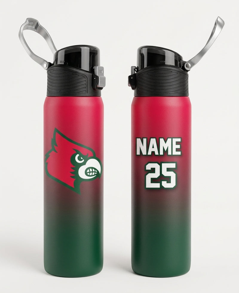 Lindsay Cardinals Custom Water Bottle
