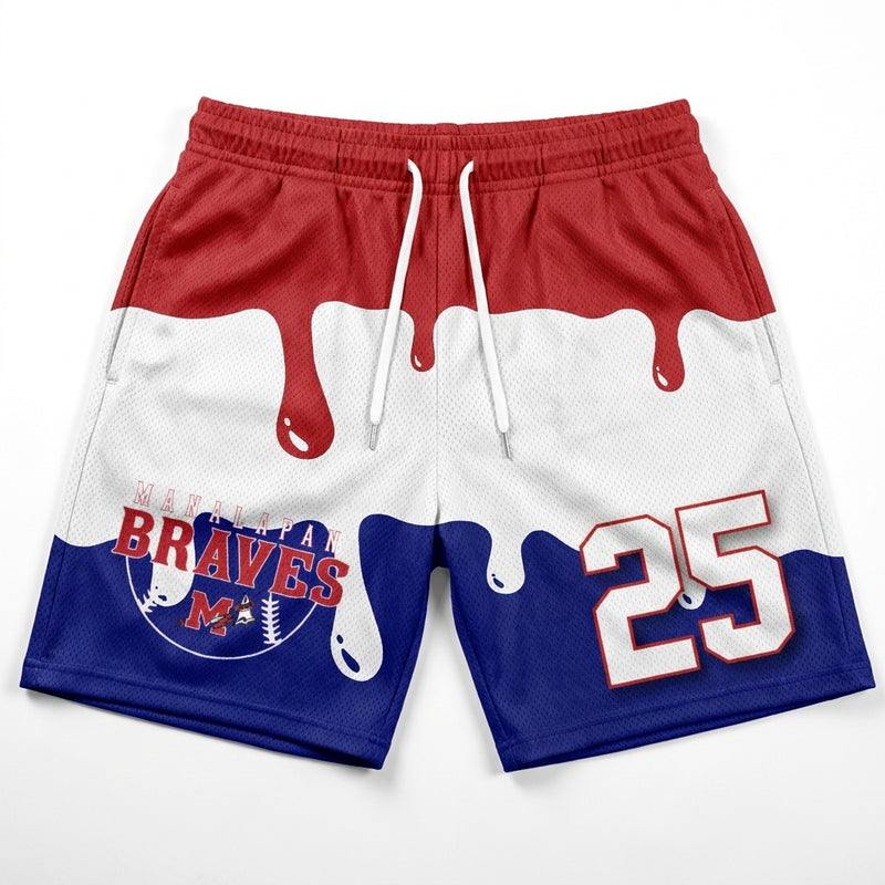 Manalapan Braves Custom Athletic Shorts