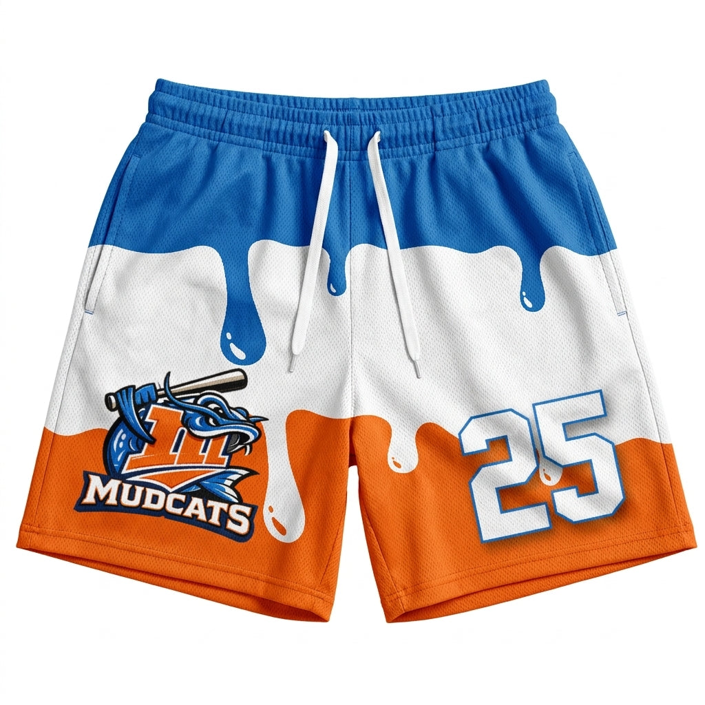 Mara Mudcats Custom Athletic Shorts - Design 2