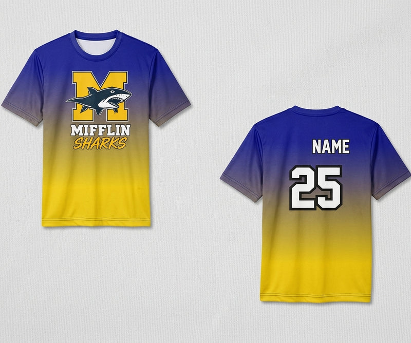Mifflin Sharks Custom Tee Shirt