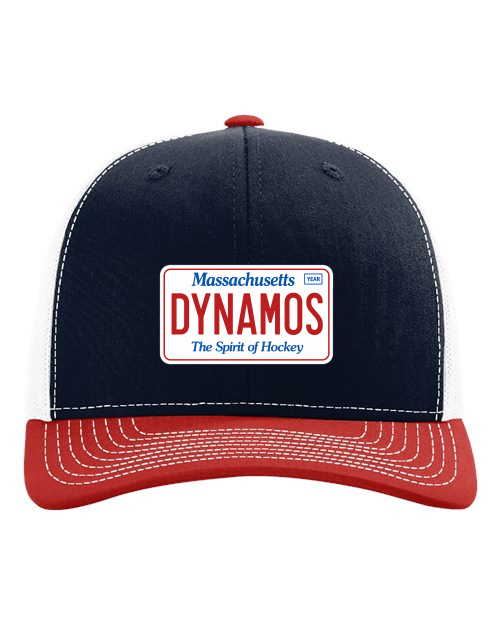 South Shore Dynamos Richardson 112 Snapback Trucker Cap. 112 (Navy/ White/ Red)