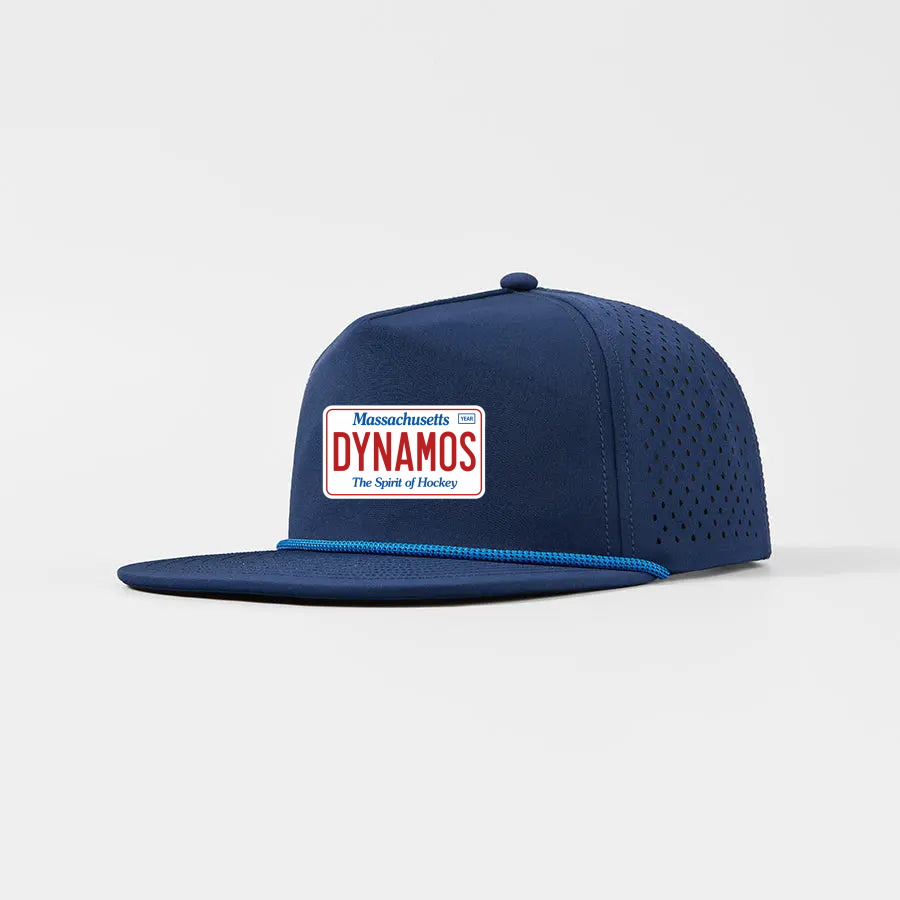 South Shore Dynamos Foremost Water Repellent 5 Panel Snapback Golf Hat with Rope (Navy)