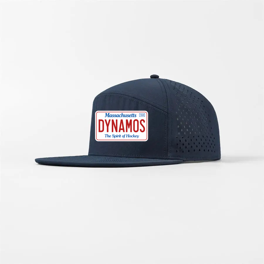 South Shore Dynamos Foremost Perforated Water Repellent Performance Snapback Golf Hat (Navy)
