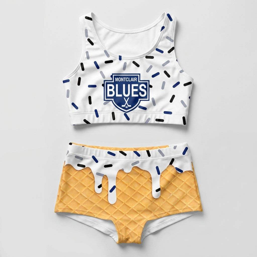 Montclair blues Custom Swim Trunks