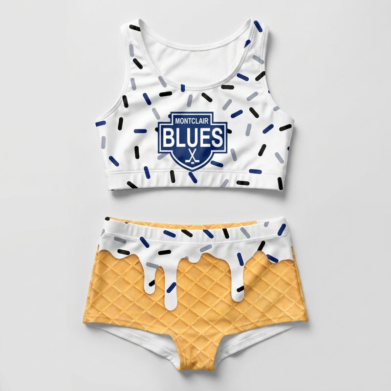 Montclair blues Custom Swim Trunks