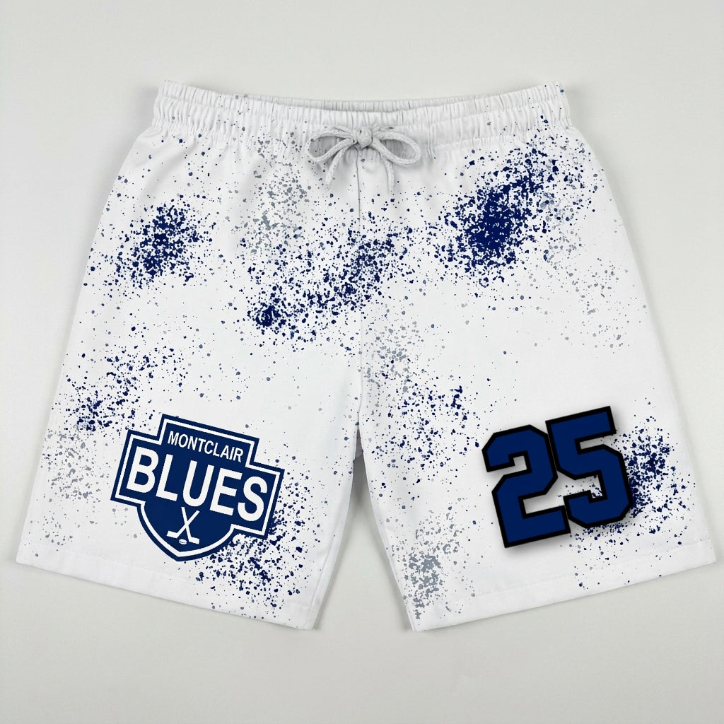 Montclair blues Custom Swim Trunks