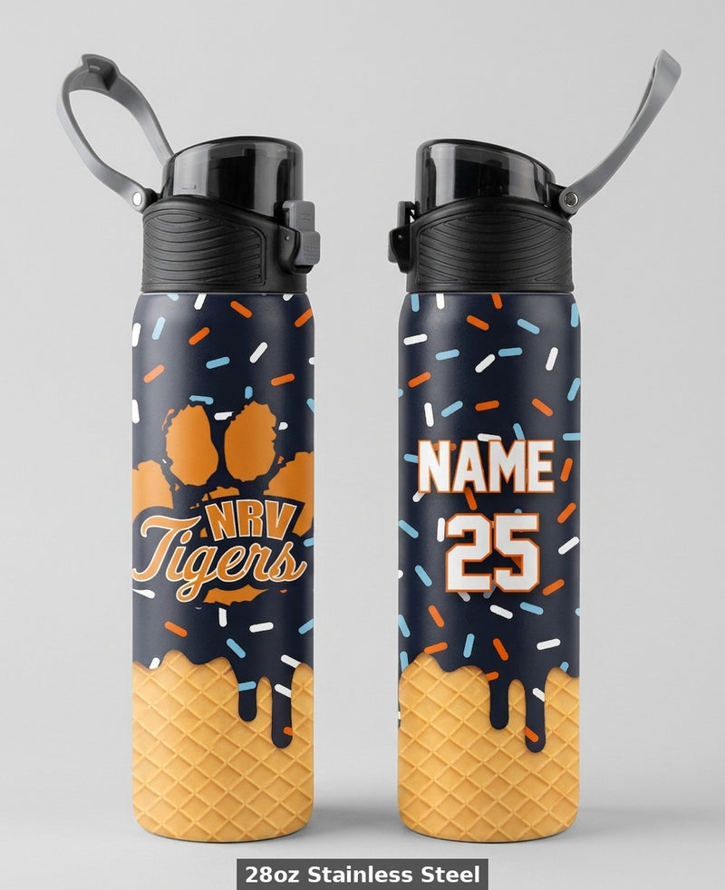 New River Tigers Custom Water Bottle
