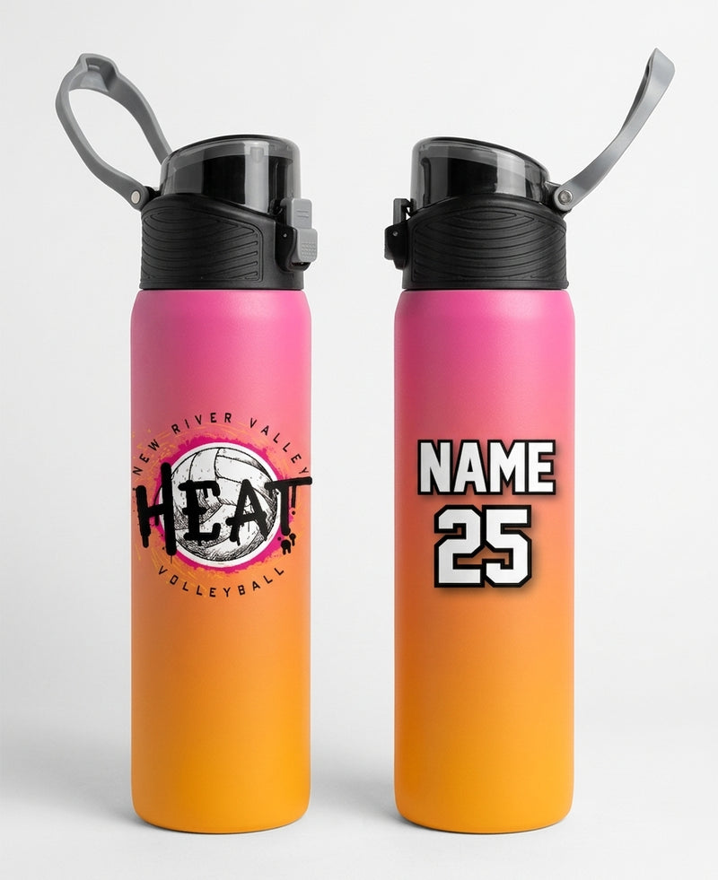 New River Valley Heat Custom Water Bottle - Design 4
