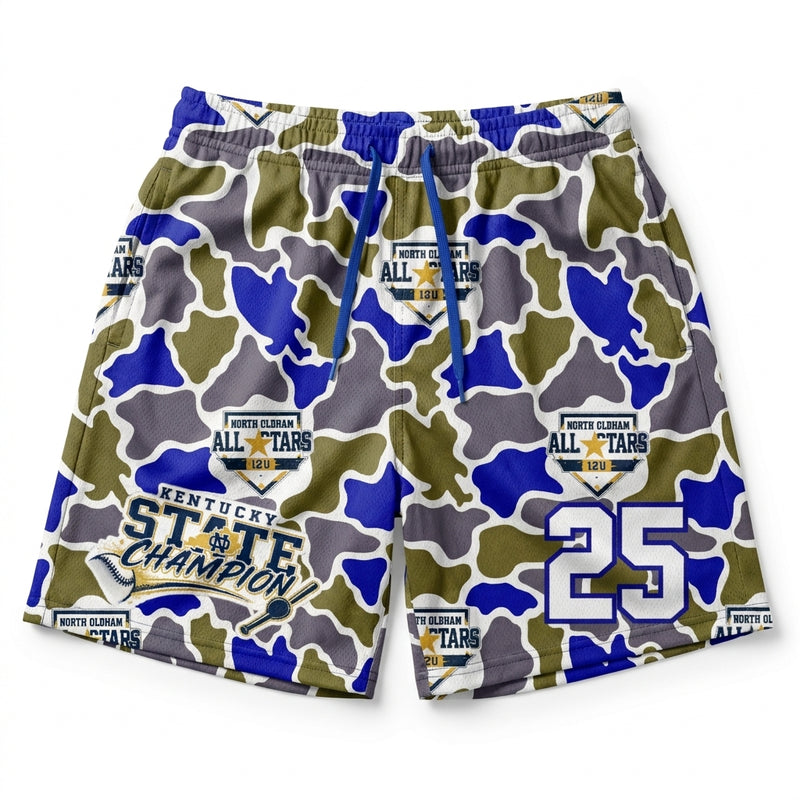 North Oldham Little League 12u KY Champions Custom Athletic Shorts