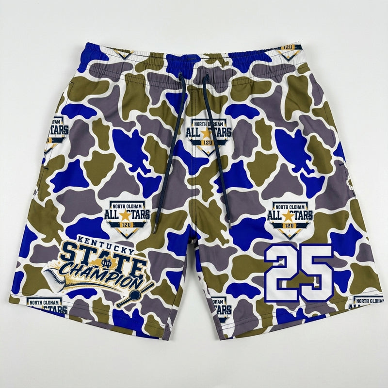 North Oldham Little League 12u KY Champions Custom Swim Trunks