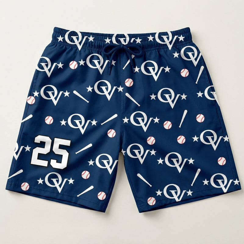 Ocean View Little league Custom Swim Trunks
