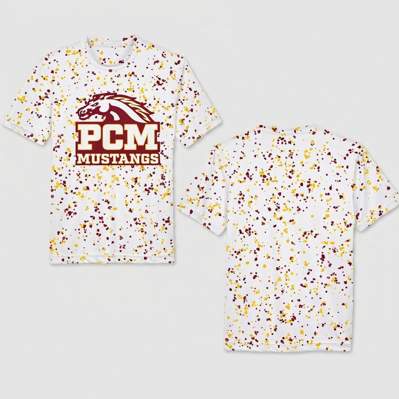 PCM Mustangs Custom Tee Shirt - Design 2
