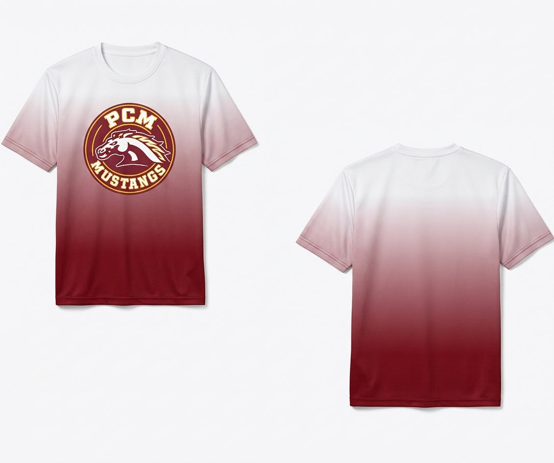 PCM Mustangs Custom Tee Shirt - Design 5