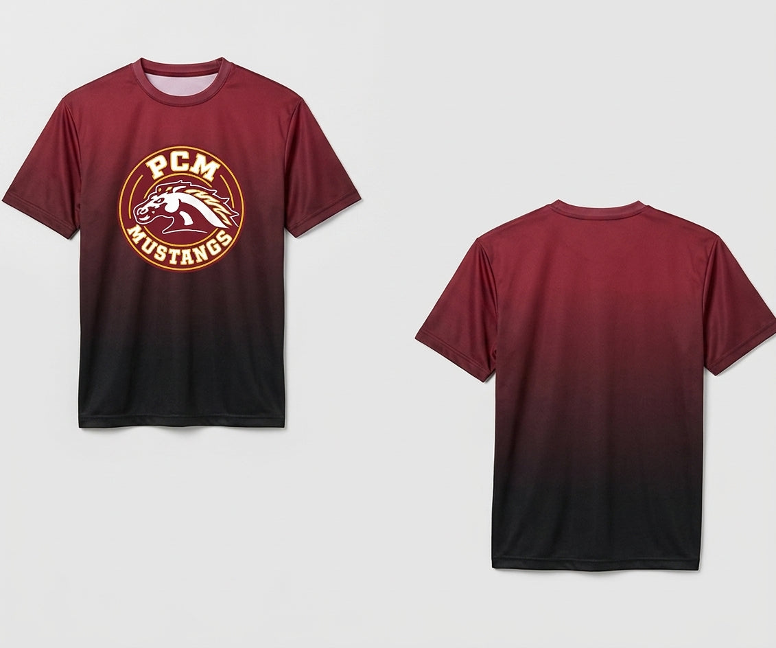 PCM Mustangs Custom Tee Shirt - Design 6