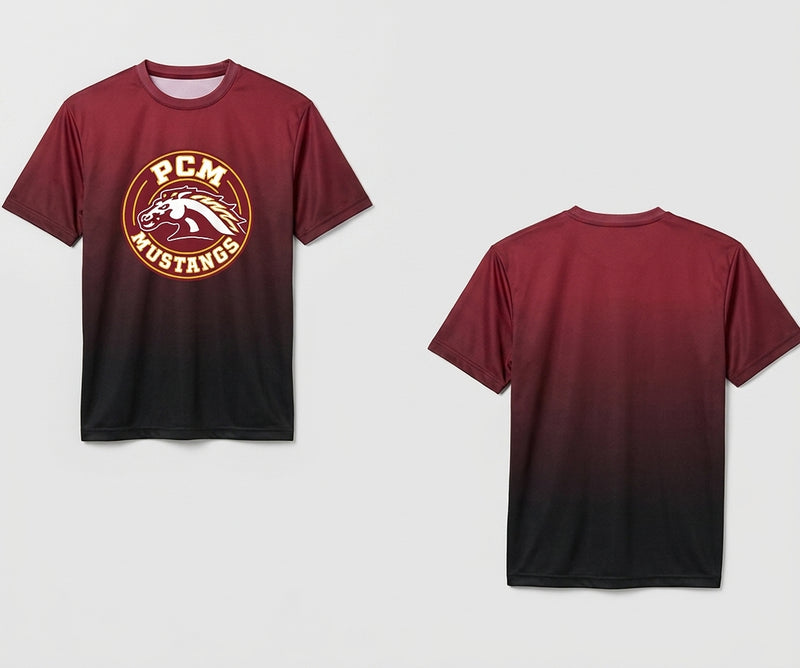 PCM Mustangs Custom Tee Shirt - Design 6