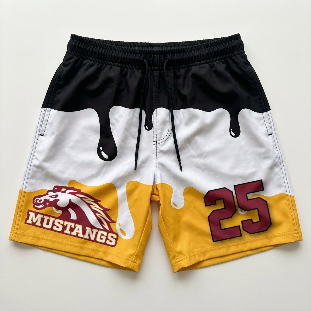 PCM Mustangs Custom Athletic Shorts