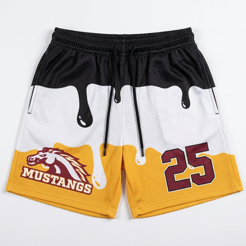 PCM Mustangs Custom Athletic Shorts - Design 2