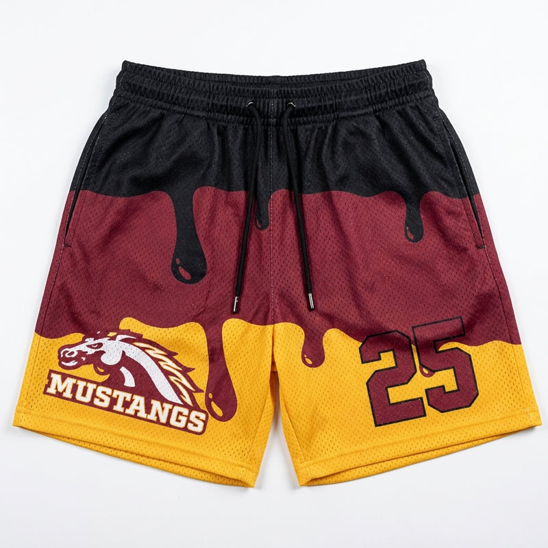 PCM Mustangs Custom Athletic Shorts