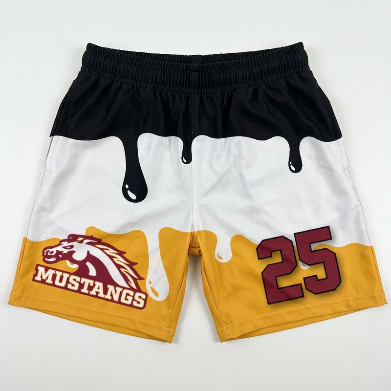 PCM Mustangs Custom Swim Trunks - Design 2