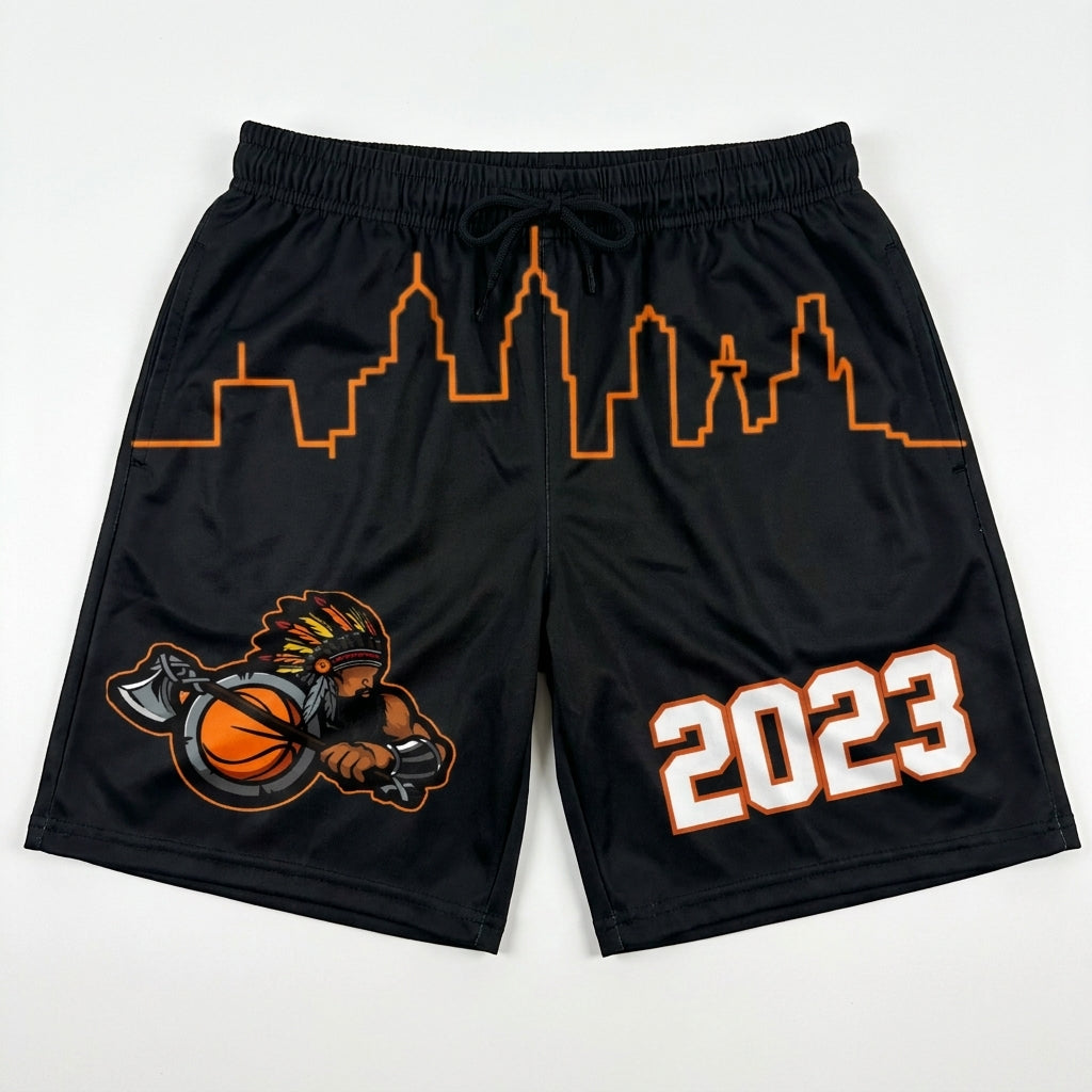 Philadelphia Tomahawks Custom Athletic Shorts - Design 2