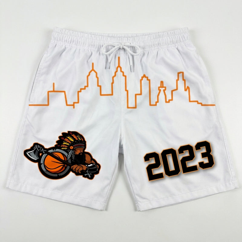 Philadelphia Tomahawks Custom Athletic Shorts - Design 3