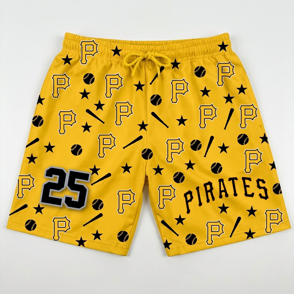 Pirates Custom Swim Trunks