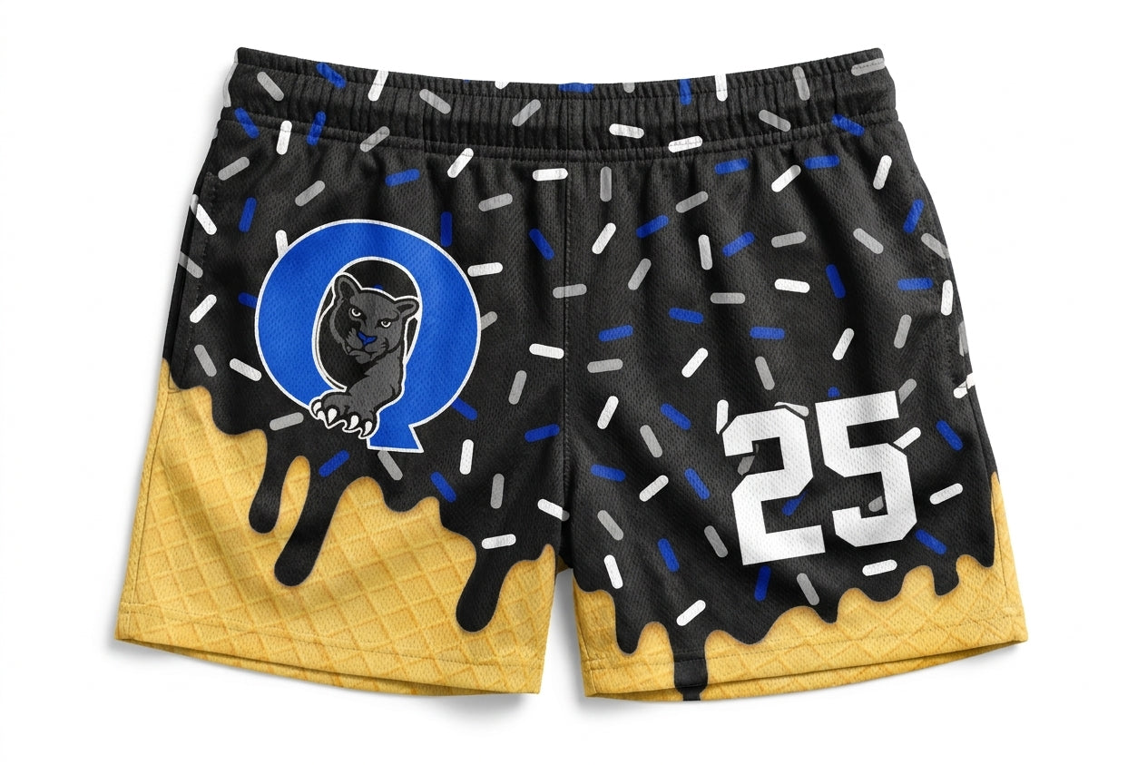 Quakertown Panthers Custom Swim Trunks