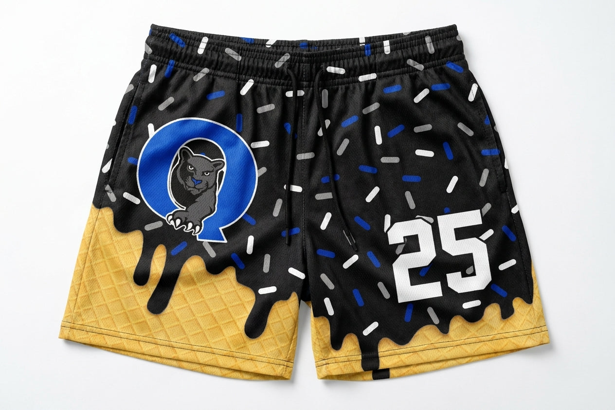Quakertown Panthers Custom Athletic Shorts