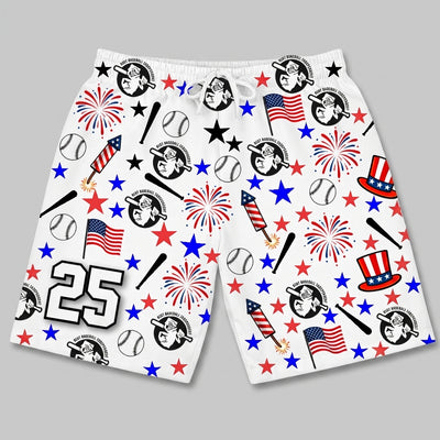 Riot Baseball Custom Swim Trunks