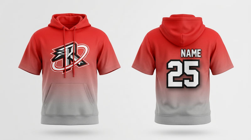 Riverside Rockets Custom Half Sleeve Hoodie